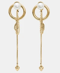 kate spade new york Gold-Tone Chain Reaction Front-Back Linear Drop Earrings