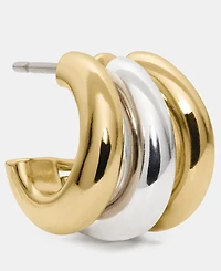 kate spade new york Cubic Zirconia Tiny Twinkles Trio Huggie Earrings
