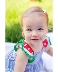 Florence Eiseman Baby Girl's Seersucker Swimsuit With Watermelon