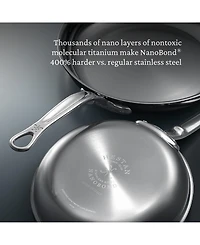 Hestan NanoBond Titanium Stainless Steel 8.5" Open Skillet