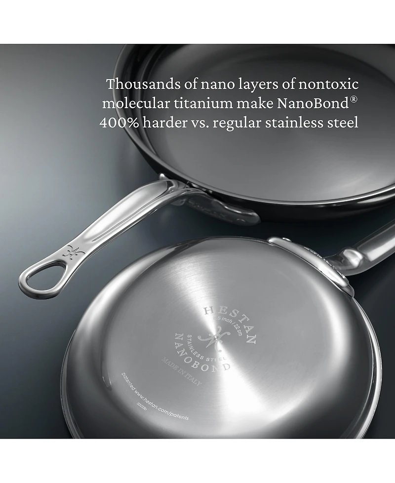 Hestan NanoBond Titanium Stainless Steel 11" Open Skillet
