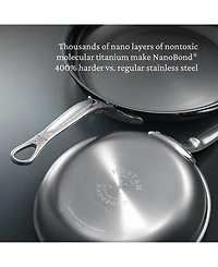 Hestan NanoBond Titanium Stainless Steel 11" Open Skillet