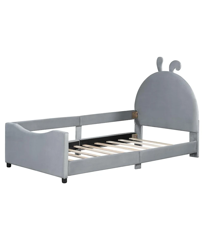 Streamdale Furniture Upholstered Daybed with Rabbit Ear Shaped Headboard