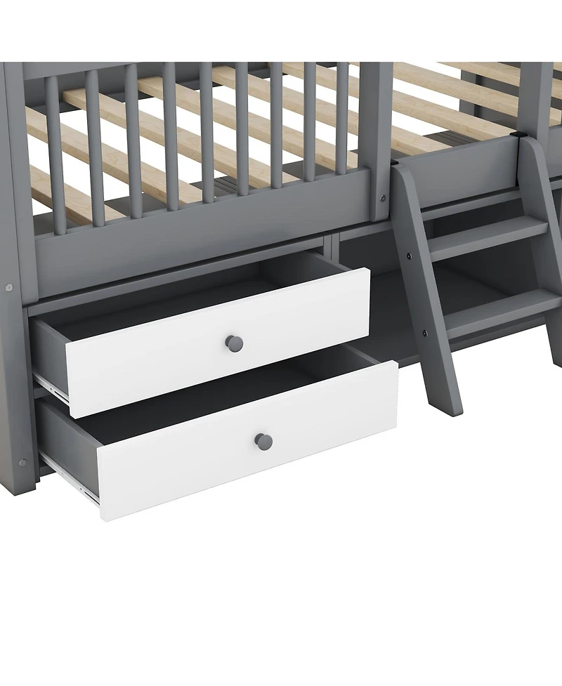 Streamdale Furniture Wood Bed House Bed Frame
