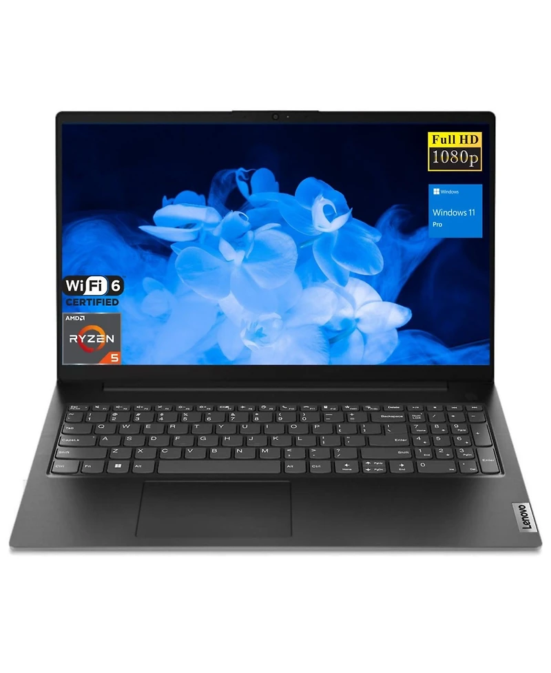 Lenovo V-Series V15 15.6" Entry Traditional Laptop Amd Ryzen 5 7430U 40GB Ram Amd Radeon Graphics 1TB Ssd Storage Windows 11 Pro Fhd 60Hz