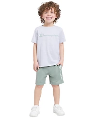 Champion Boys' 4-7 Graphic T-Shirt and Shorts, 2-Piece Set