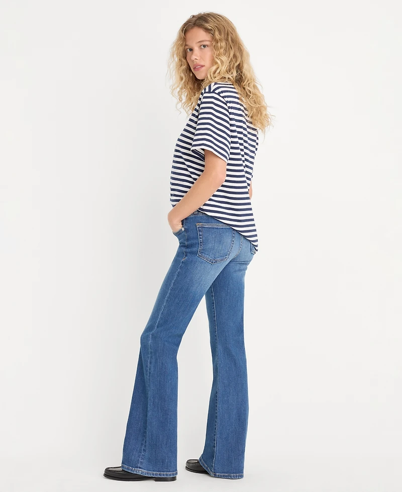 Good American Women's Cotton-Blend Low-Rise Bootcut Jeans
