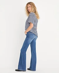 Good American Women's Cotton-Blend Low-Rise Bootcut Jeans