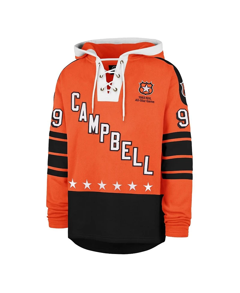 '47 Brand Men's Wayne Gretzky Orange 1983 Nhl All-Star Game Superior Lacer Hoodie