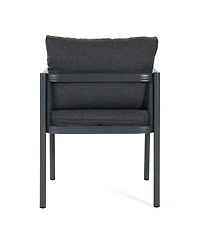 Streamdale Furniture Outdoor Aluminum Patio Dining Chairs, Set of 2