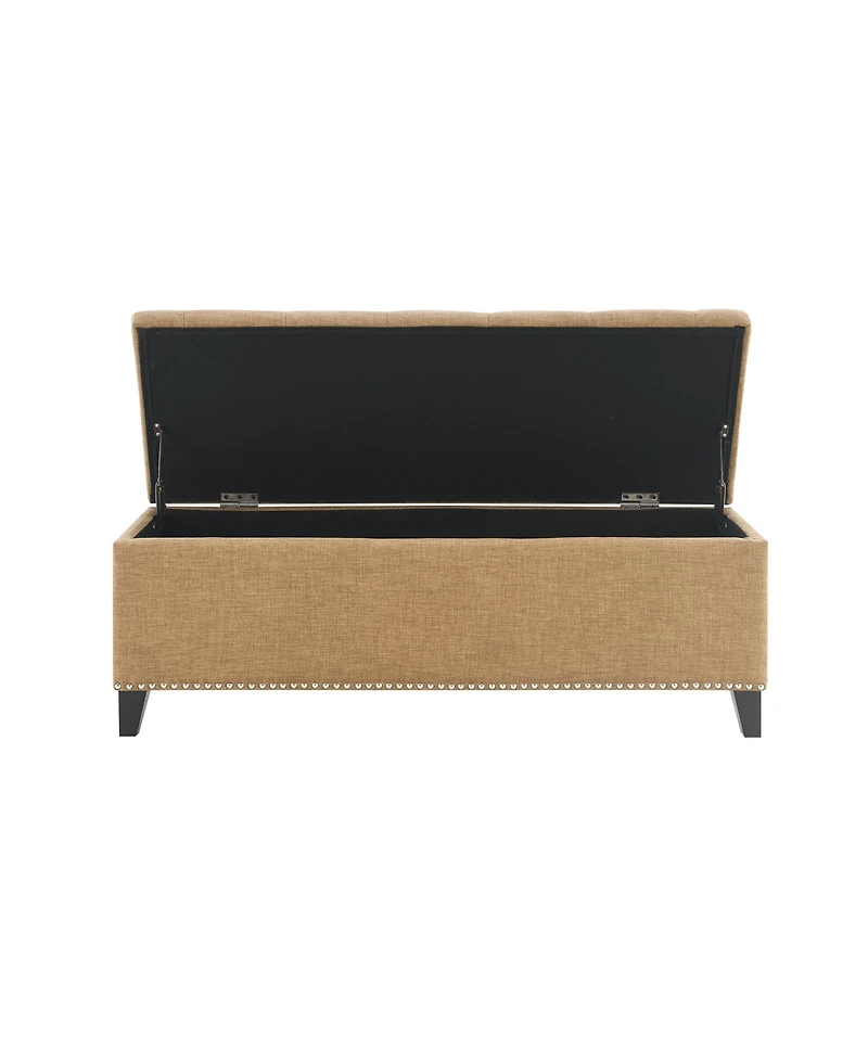 Flynama 47.5" Teddy Fabric Storage Bench