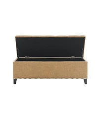 Flynama 47.5" Teddy Fabric Storage Bench