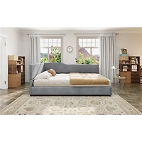 Streamdale Furniture Full Size L-Shaped Corduroy Daybed Upholstered Daybed