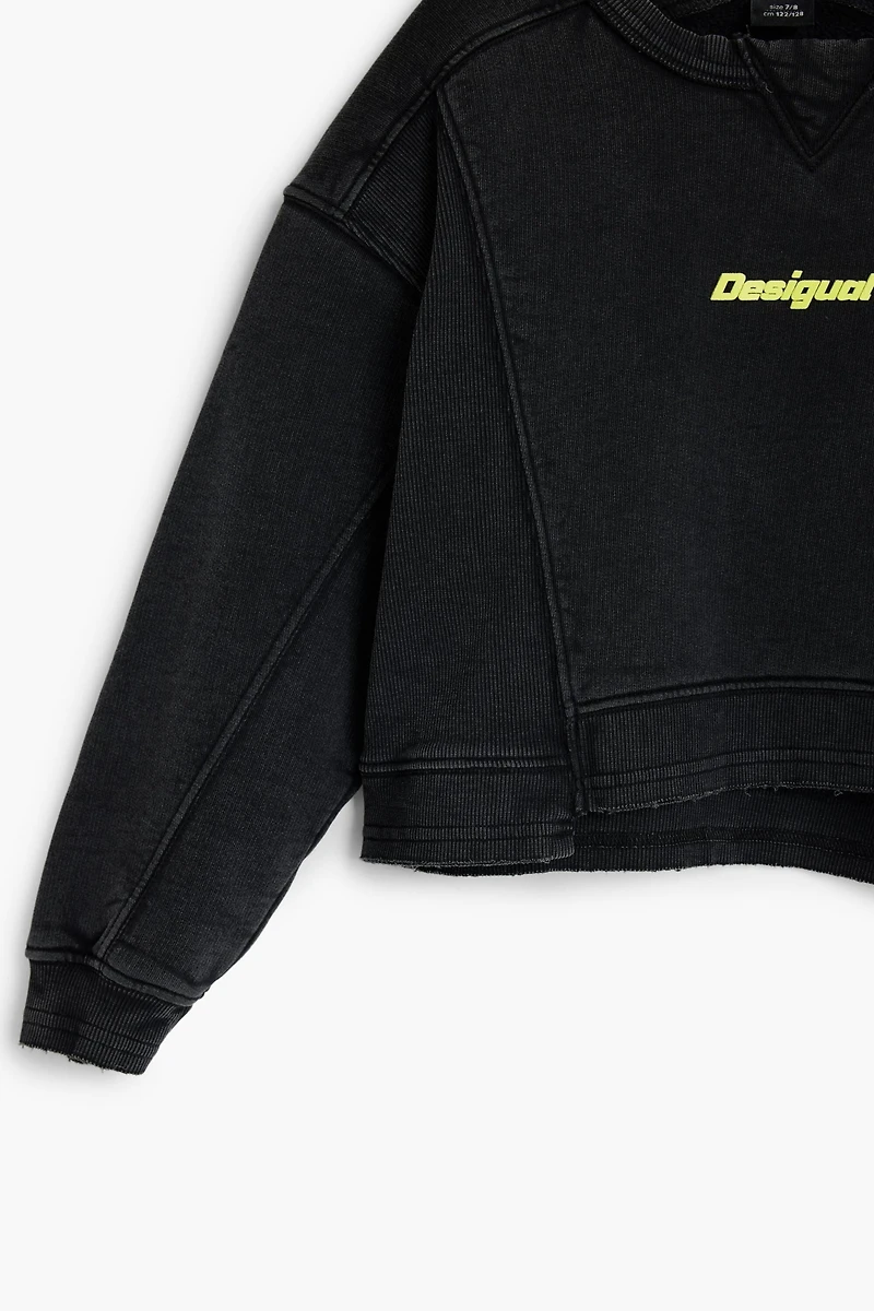 Desigual Girls's Sweatshirt seams logo