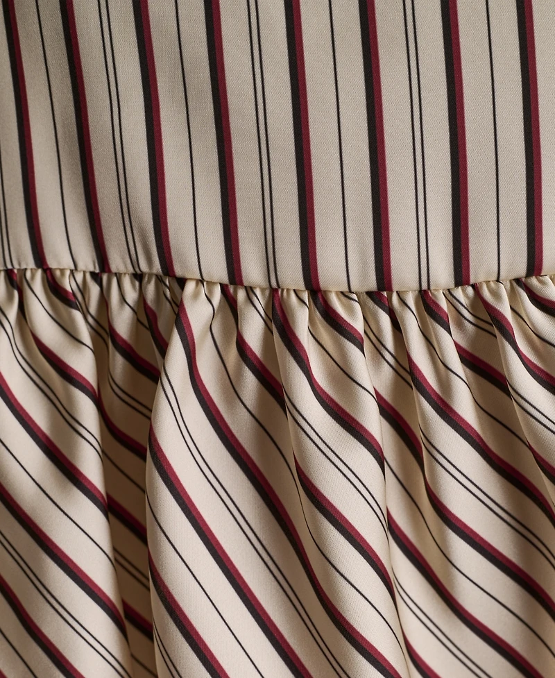 Bcbg Women's V-Neck Stripe Top
