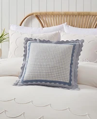 Peri Home Gingham Scallop Decorative Pillow, 20" x 20"