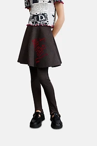 Desigual Girls's Short striped knit skirt