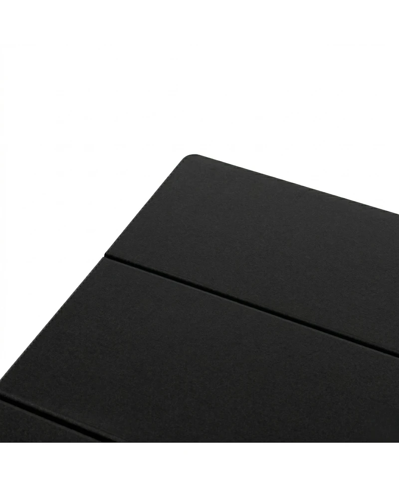 Streamdale Furniture 37.8" Square Black Hdpe Folding Outdoor Patio Dining Table