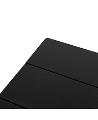 Streamdale Furniture 37.8" Square Black Hdpe Folding Outdoor Patio Dining Table
