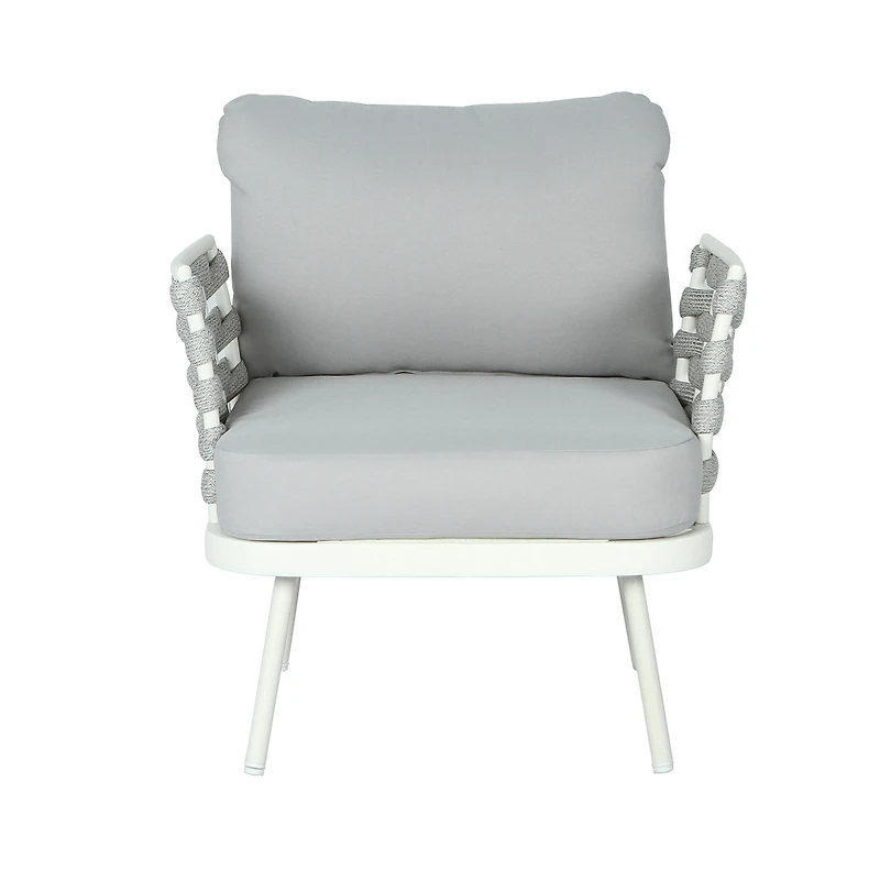 Streamdale Furniture Mariano Steel Club Chair Set of 2