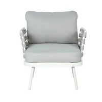Streamdale Furniture Mariano Steel Club Chair Set of 2