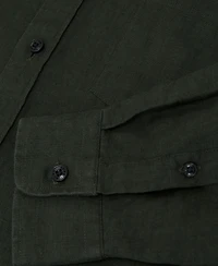 Reiss Men's Queens Linen Regular-Fit Button-Down Shirt