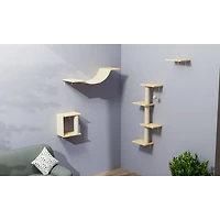 Streamdale Furniture Modern Wall-Mounted Cat Furniture - 4pcs