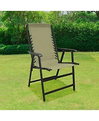 Caravan Canopy Infinity Suspension Portable Folding Sports Chair, Regular, Beige