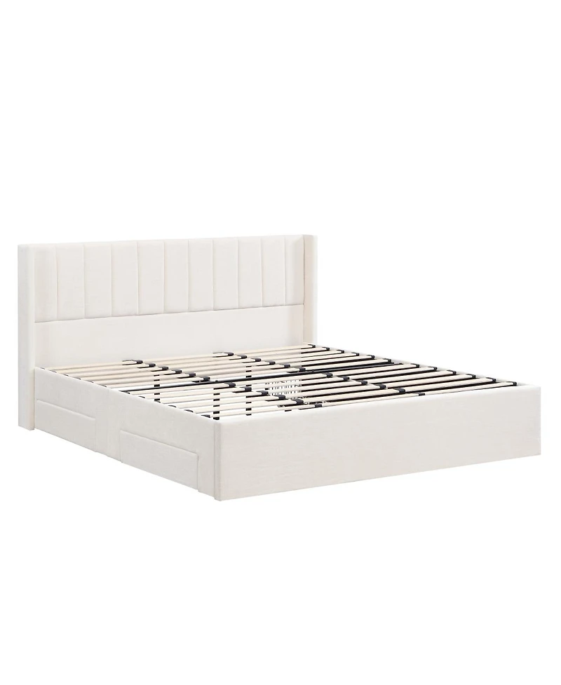 Streamdale Furniture Large-capacity upholstered storage bed with drawers ,King