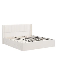Streamdale Furniture Large-capacity upholstered storage bed with drawers ,King