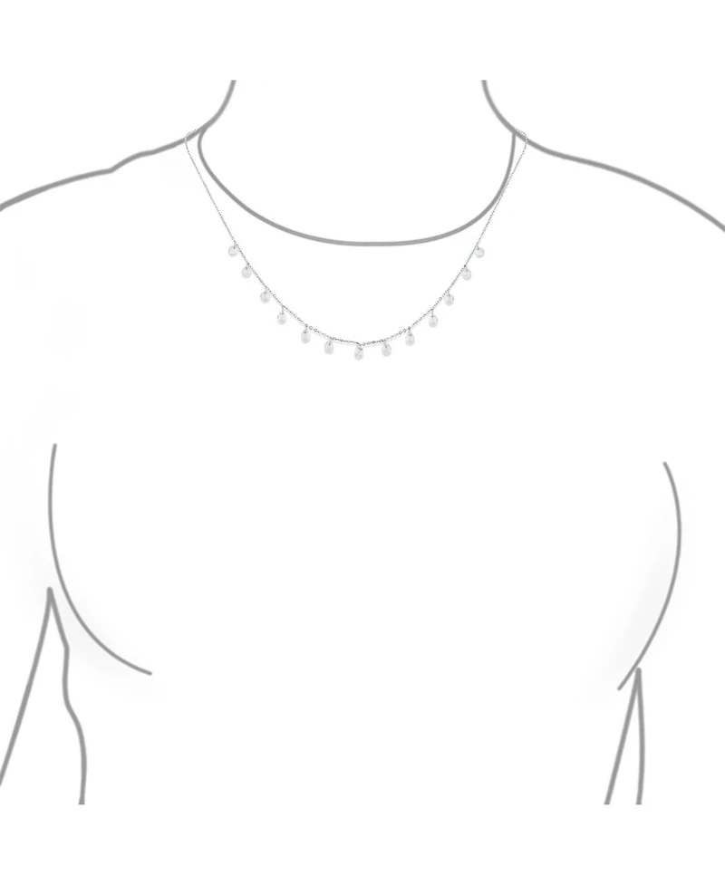 Bling Jewelry Simple Delicate Cocktail Fashion Crystal Thin Choker Necklace Adjustable