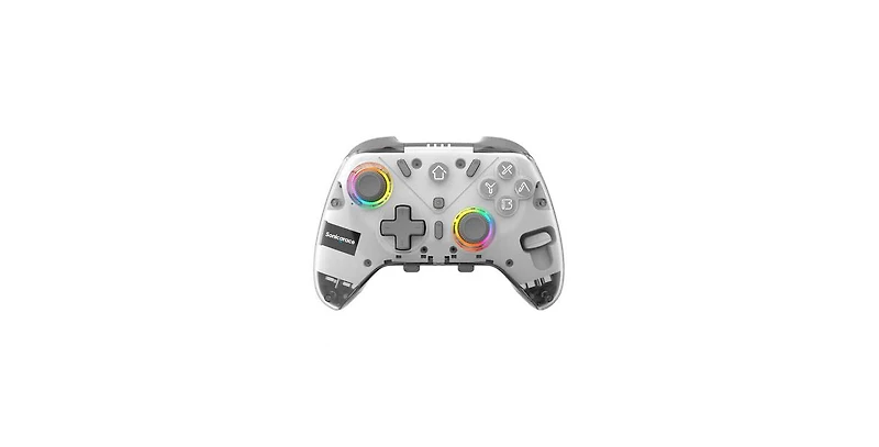 Sonicgrace Wireless Gaming Controller with Rgb Light and Charging Dock for Pc, Android and Ios
