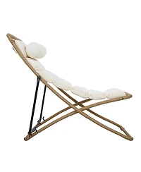 Streamdale Furniture 2-Piece Rattan Folding Patio Chair Set with Adjustable Backrest