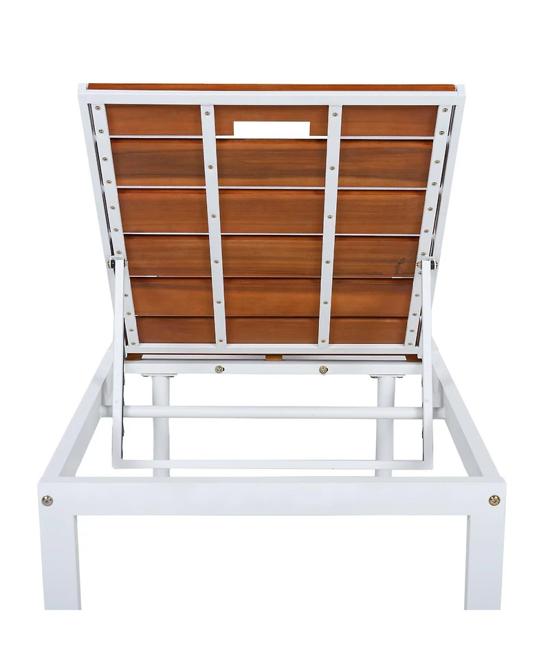 Streamdale Furniture Adjustable Outdoor Chaise Lounge Chair for Patio, Poolside or Beach