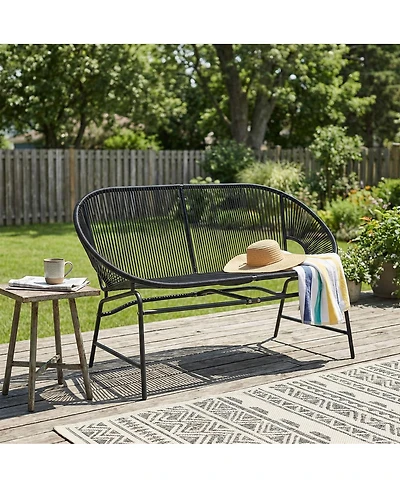 Streamdale Furniture Modern All-Weather Pe Rattan Patio Chair with Sturdy Iron Frame