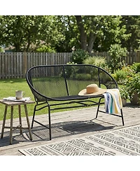 Streamdale Furniture Modern All-Weather Pe Rattan Patio Chair with Sturdy Iron Frame