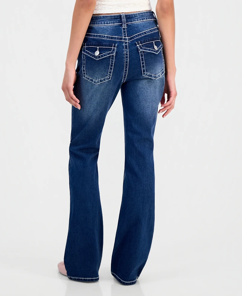 Madden Girl Juniors' High Rise Bootcut Jeans