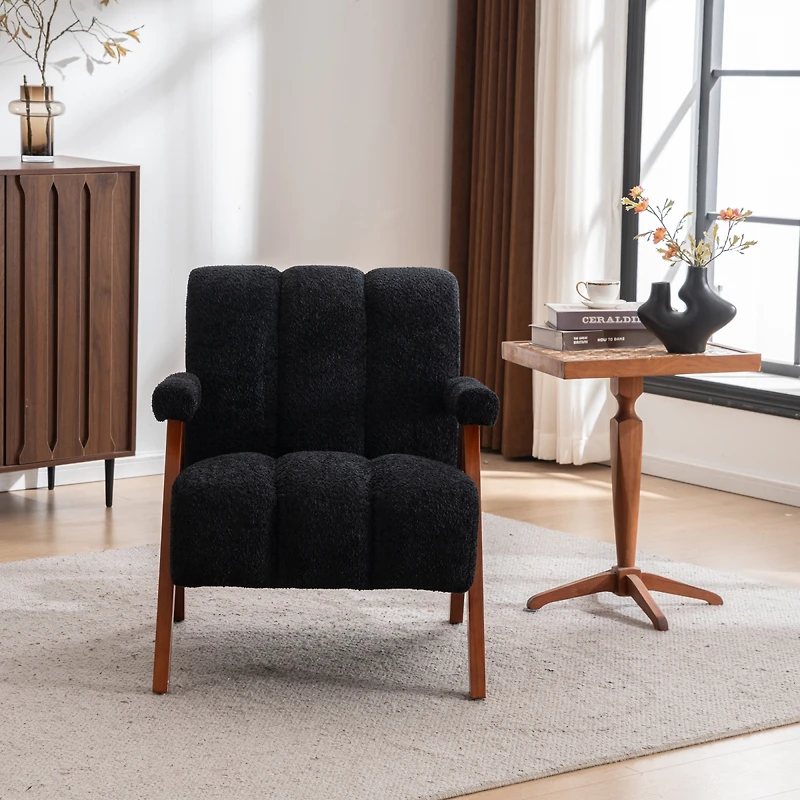 Streamdale Furniture Mid-Century Modern Cloud-Shaped Accent Chairs, Set of 2