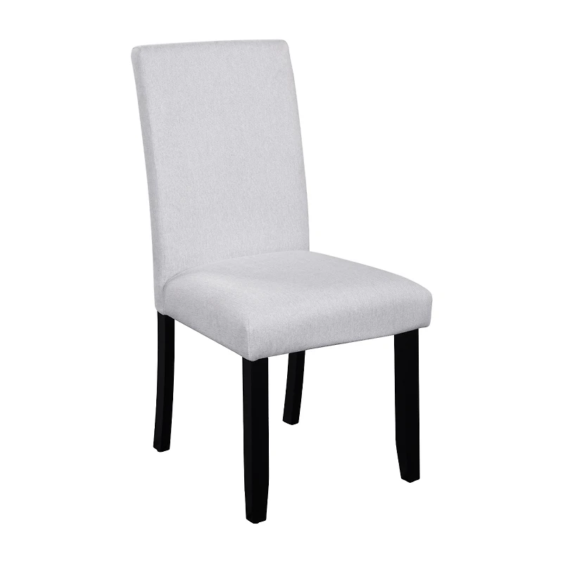 Streamdale Furniture Set of 4 Upholstered Fabric Dining Chairs with Wood Legs