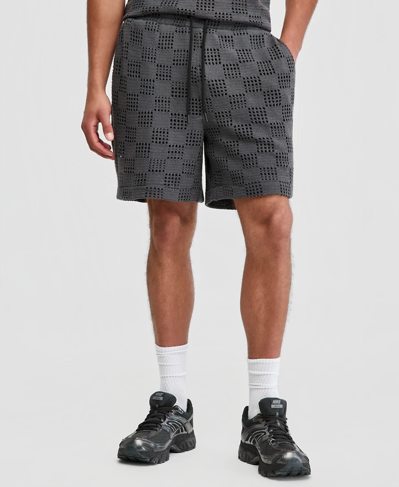 Mode of One Men's Grid Mesh Shorts, Macy's Exclusive