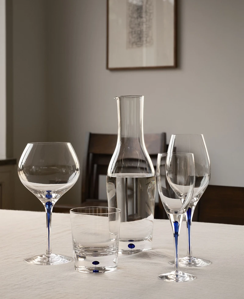 Orrefors Set of 2 Intermezzo Blue Double Old Fashioned Glasses