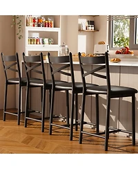 homfan Set of 4 Counter Height Bar Stools