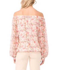 Vince Camuto Women's Off-The-Shoulder Printed Blouse