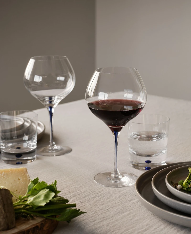 Orrefors Intermezzo Blue Set of 2 Bouquet Glasses