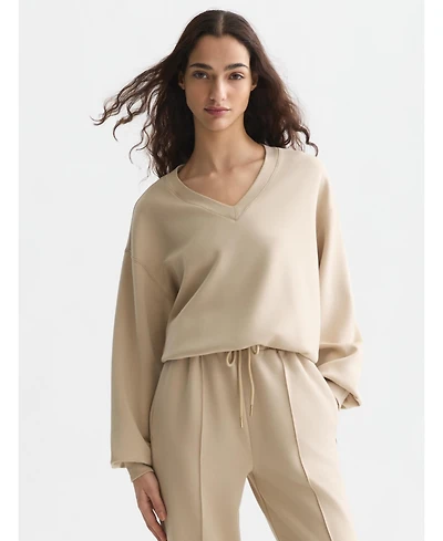 Scotch & Soda Women's Modal V-Neck Sweatshirt