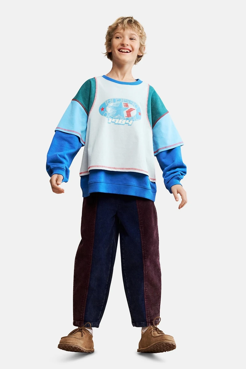 Desigual Boys's Patchwork denim trousers