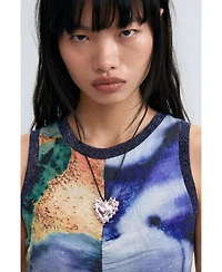 Desigual Women's Short printed strappy dress