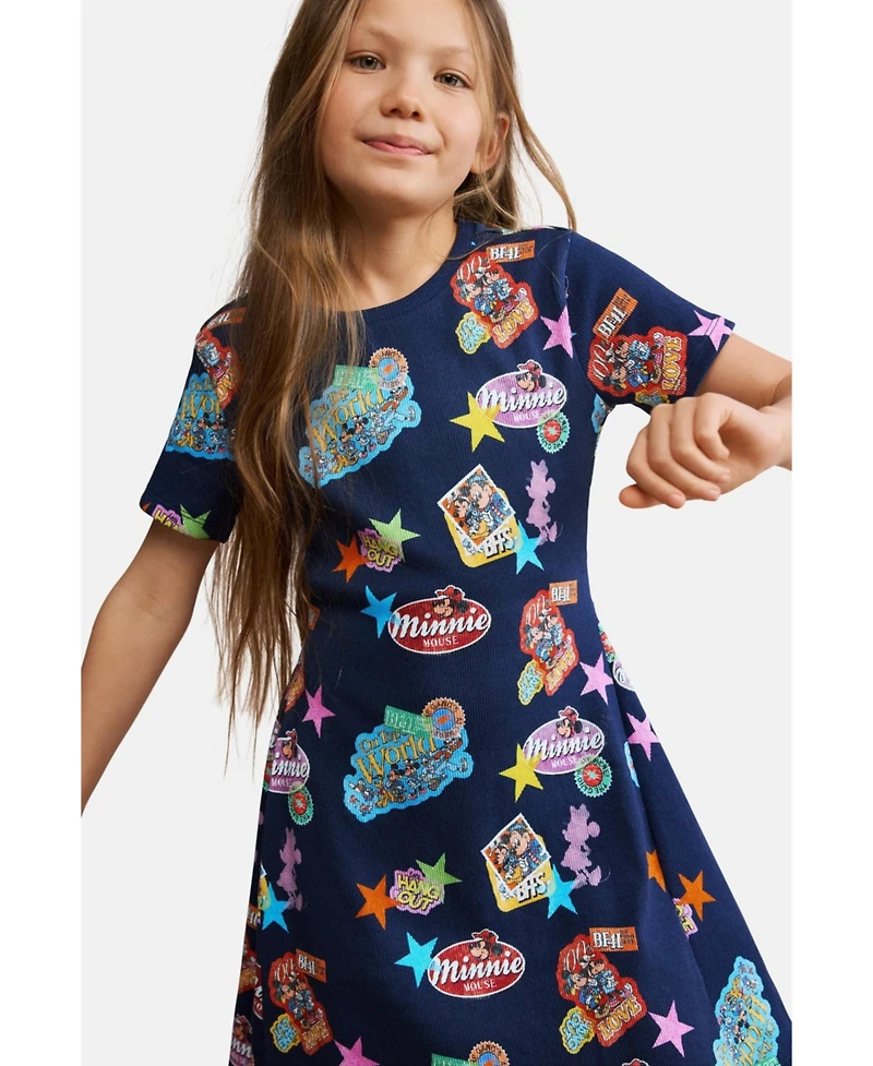 Desigual Girls's Printed Minnie Mouse dress