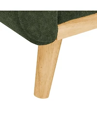 Streamdale Furniture 67.7" Wide Mid-Century Modern Upholstered Tufted Loveseat Sofa With Wooden Legs