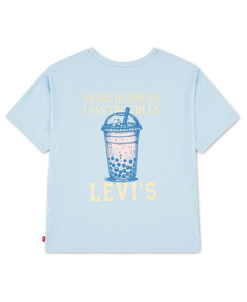 Levi's Girls' 4-6X Boba Oversized Short-Sleeve T-Shirt